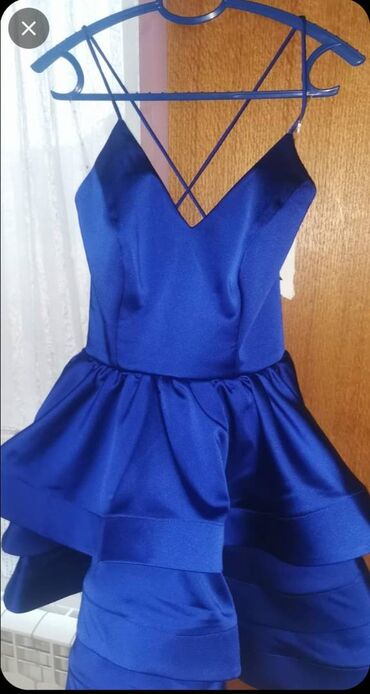 ženske letnje haljine: S (EU 36), color - Blue, Evening, With the straps
