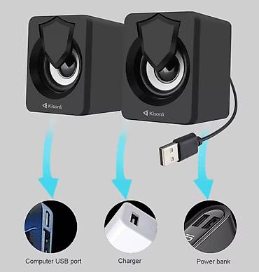 Колонки для ПК и ноутбуков: Компьютерные колонки Kisonli A-808 - хорошее качество, чистый и — 10