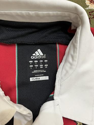 lining бу: Футбольная футболка Adidas AC Milan с воротником-поло - Домашняя — 3