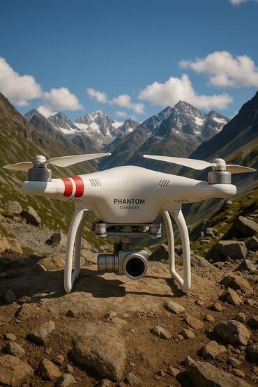 где можно купить пленочный фотоаппарат: Квадрокоптер DJI Phantom 3 Standard белого цвета с красными полосами