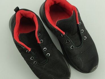 buty sportowe na platformie czarne: Buty sportowe 34, Używany
