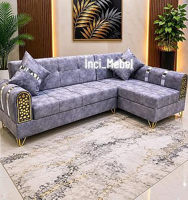Divanlar: Məhsul: Künc divan - Müasir dizaynlı, L formalı künc divan - Yumşaq — 1
