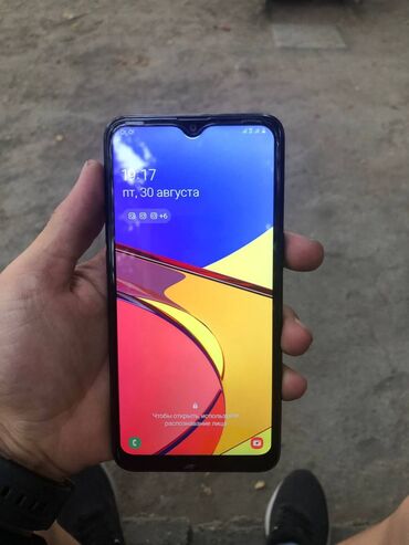 самсунг note 9: Samsung A10s, Колдонулган, 32 GB, түсү - Кара, 2 SIM