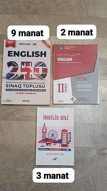 Книги и журналы: İngilis dili üzrə test və sınaq topluları dəsti - English 250 – — 1