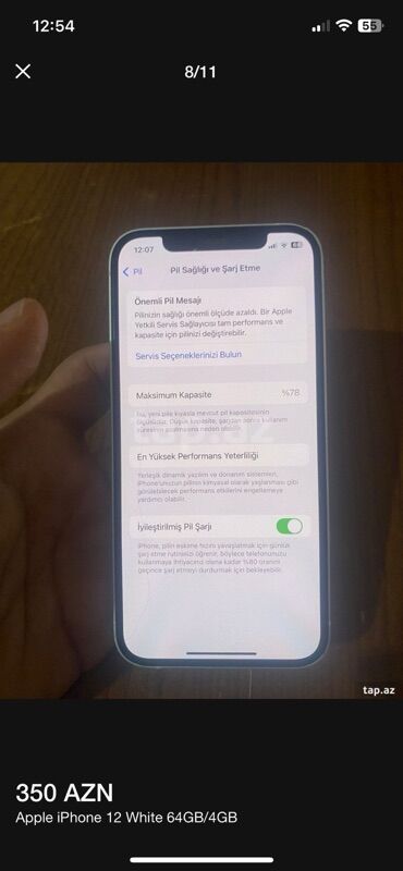 Apple iPhone: IPhone 12, 64 GB, Ağ — 3