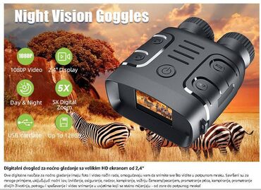 Dvogledi i teleskopi: Digitalni dvogled sa snimanjem – 10MP foto i 1080p FHD video sa zvukom — 8