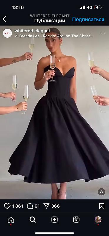 Вечерние платья: Вечернее платье, А-силуэт, Длинная модель, Полиэстер, Без рукавов, Корсет, M — 7