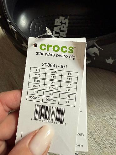 Сандалдар жана шлепкалар: Эркектердин сандалийи, 46, 47, Crocs, Жаңы, түсү - Кара, Өзү алып кетүү — 3