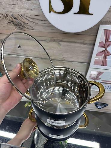 pot: Кастрюля HausRoland, диаметр 21 см - Материал: нержавеющая сталь — 2