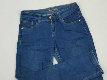 spodenki baggy dla dzieci: Spodnie jeansowe, 13 lat, 152/158, stan - Dobry