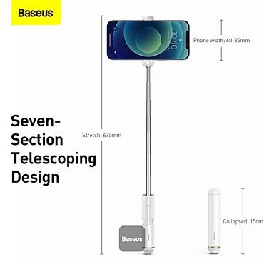 mini utu: Baseus Ultra Mini SUDYZP Bluetooth Selfie Çubuğu və Tripod – 67.5 sm — 2