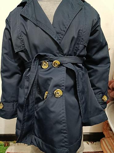 Верхняя одежда: Детский тренч/плащ ZARA - Цвет: темно‑синий (navy) - Модель — 1