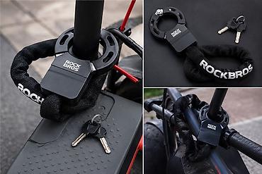 Велозапчасти: Замок ROCKBROS для электросамоката и велосипеда Надежная защита — 1