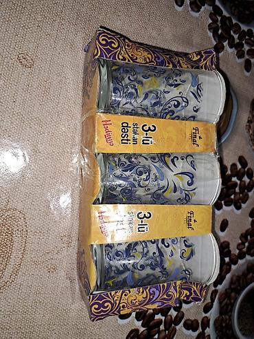 Stəkanlar: Stəkanlar, rəng - Mavi, Şüşə, 1 əd, 200 ml — 3