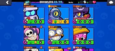 İT, komputerlər, əlaqə: Brawl Stars oyun hesabı Xüsusiyyətlər: - Kupa: 30,865 (ən yüksək — 5