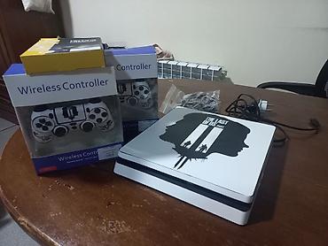 ağa playstation: PlayStation 4 Slim (ağ rəng, “The Last of Us Part II” temalı üst panel — 2