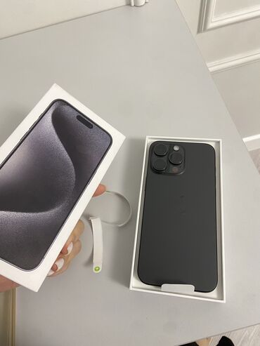 айфон 15 про иакс: IPhone 15 Pro Max, Новый, 256 ГБ, Black Titanium, Коробка, Защитное стекло, Кабель, 100 %
