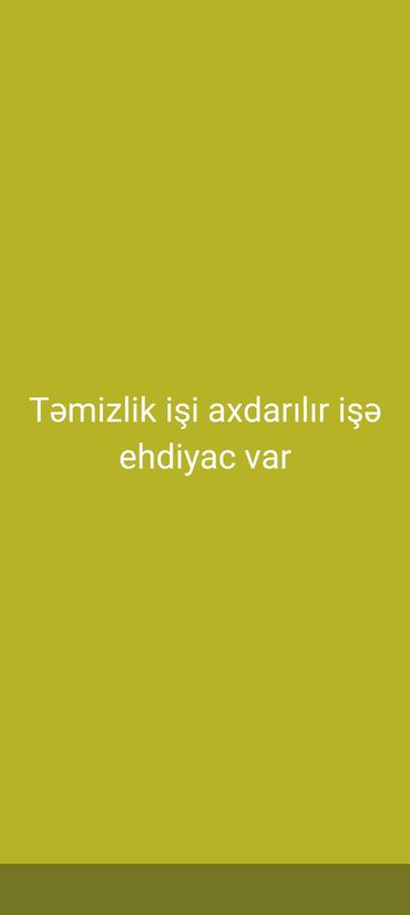 İş: Ev qulluqçusu tələb olunur, 5/2, 1-2 illik təcrübə, Saatlıq ödəniş