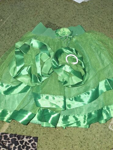 леопардовая юбка: Комплект, түсү - Жашыл, Жаңы