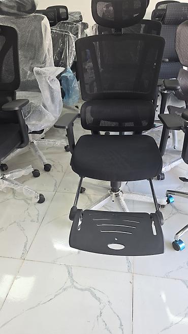 komputer desti: Erqonomik ofis kreslosu – mesh arxa və başlıqla - Nəfəsalan mesh arxa — 1