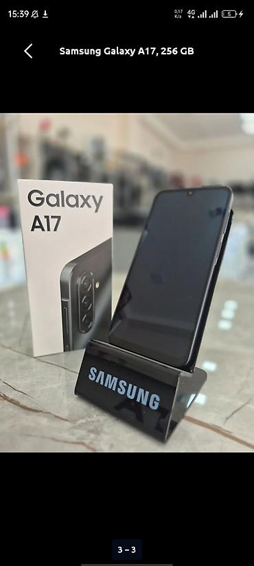galaxy a: Samsung Galaxy A17, 256 GB, rəng - Qara, Zəmanət — 1