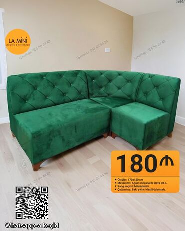 metbex divanlari: Künc divan, Açılan, Bazasız, Vеlur parça, Şəhərdaxili pulsuz çatdırılma