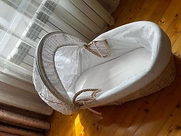 usaq ucun sebet: Oğlan və qız üçün, İşlənmiş, Yumru, Beşik, Dəst ilə, Matras ilə, Yellənmə mexanizmsiz — 3