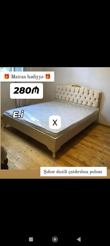 Çarpayılar: Klassik üslubda iki nəfərlik çarpayı dəsti. Xüsusiyyətlər: - Yumşaq — 1