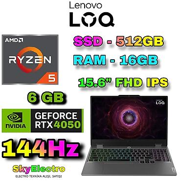 alienware: Yeni Lenovo LOQ, 15.6 ", AMD Ryzen 5, 512 GB, Ödənişli çatdırılma, Rayonlara çatdırılma, Ünvandan götürmə — 1