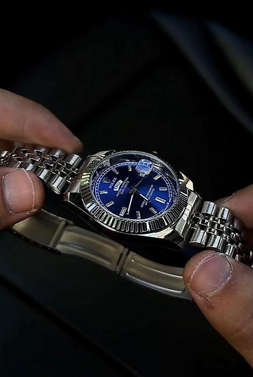 blue good lux: Lüks kişi qol saatı – mavi siferblatlı, metal korpus və Jubilee tipli — 1