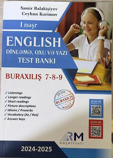 dərs kitabları: İngilis dili Testlər 7-ci sinif, RM, 1-ci hissə, 2024 il — 1