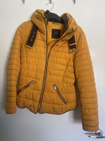 kožna jakna rokerica: Jakna Zara, S (EU 36), bоја - Žuta