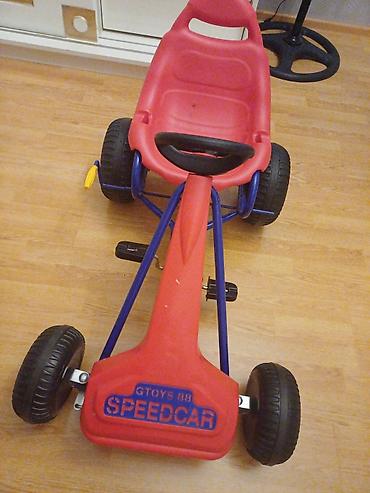 Velosipedlər: Uşaq pedallı kart – GTOYS BB SPEEDCAR - Rəng: qırmızı-göy-sarı - 4 — 2