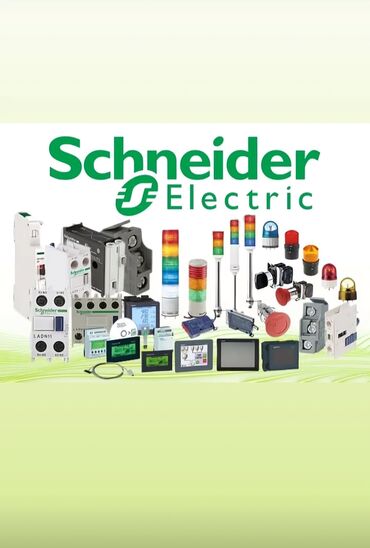 Schneider Electric-dən elektrik avadanlıqları dəsti. Dəstdə müxtəlif