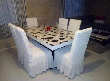 Prekrivači za nameštaj: Za stolice, bоја - Crna — 9