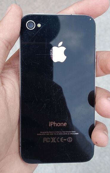 iphone 5s zapcast: IPhone 4S, 32 GB, Black Titanium, Barmaq izi, Simsiz şarj