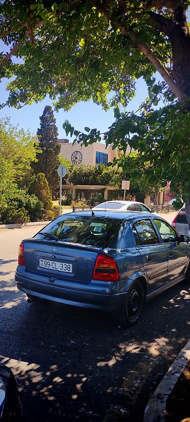 opel astra kompressor: Opel Astra G sedan, tünd mavi rəng - Kuzov: 4 qapılı sedan, arxa şüşə — 1