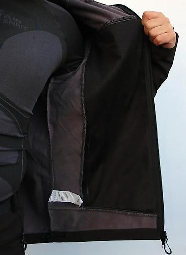 Jakne za prelazni period: Muška softshell jakna – crna, Mountain Spirit - Materijal: softshell — 7