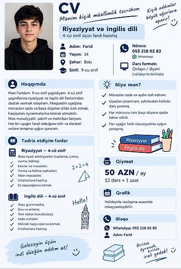 Repetitorlar: Repetitor, Riyaziyyat, Rus dili, İmtahanlara hazırlıq — 1