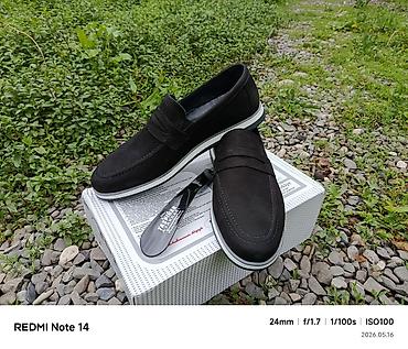 Ayaqqabılar: Kişi loaferləri – qara rəng, klassik-pəncəksiz dizayn - Material — 2