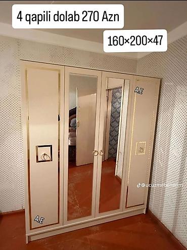 skaf islenmis: 4 qapılı dolab Ölçülər: 160 × 200 × 47 sm Qiymət: 270 AZN — 1