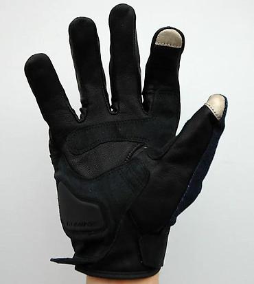 Oprema za bicikliste: Komine moto rukavice – teksas/leather hibrid - Gornji deo od tamnog — 3