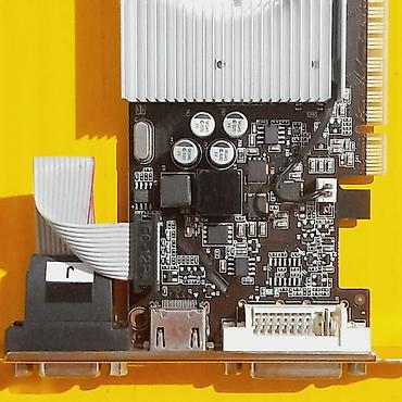 Комплектующие для ПК: Видеокарта для ПК, Б/у, Palit, GeForce GT, 2 ГБ — 9