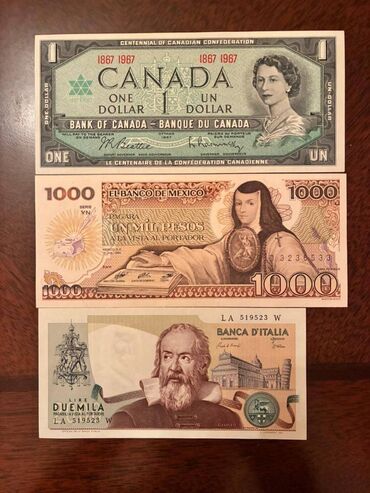 Əskinaslar: 9 eded banknot Kolleksia. Veziyyetleri cox ela. Esl Kolleksionerler — 2