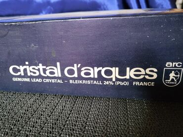 Čaše: Case nove za vino kristal,led kristal d'Argues Francuska 80,90te god — 4