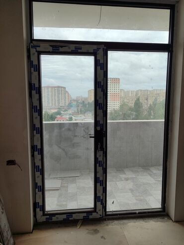 Plastik pəncərələr: Yeni İkiqat şüşə paketi Plastik pəncərə, Еni: 1 sm, Uzunluğu: 1 sm, Pulsuz quraşdırma — 10