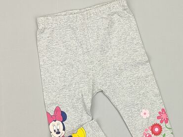 cieliste majtki pod białe spodnie: Legginsy, Disney, 6-9 m, stan - Zadowalający