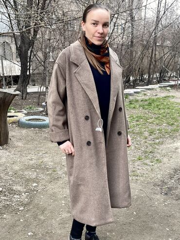 женские длинные пальто: Пальто, Классика, Осень-весна, Длинная модель, В клетку, S (EU 36), M (EU 38), L (EU 40)