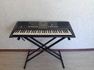 Музыкальные инструменты: Синтезатор Yamaha PSR-E423 с подставкой. Полноразмерная клавиатура на — 1