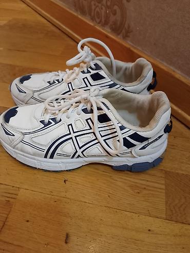 asics кроссовки: Ağ–tünd mavi qaçış/idman ayaqqabısı - Model: klassik qaçış silueti — 4